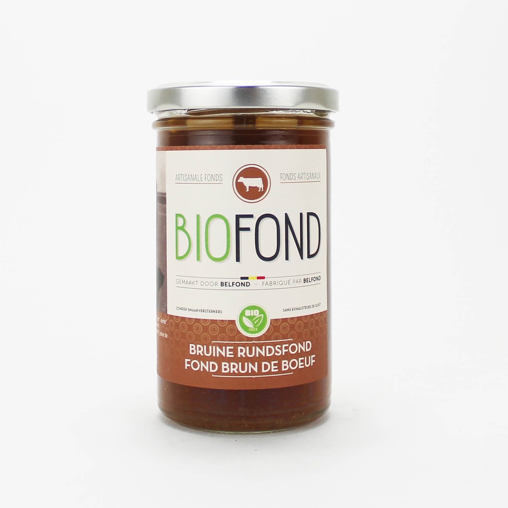 Belfond - Bruine Rundsfond 240 ml BIO