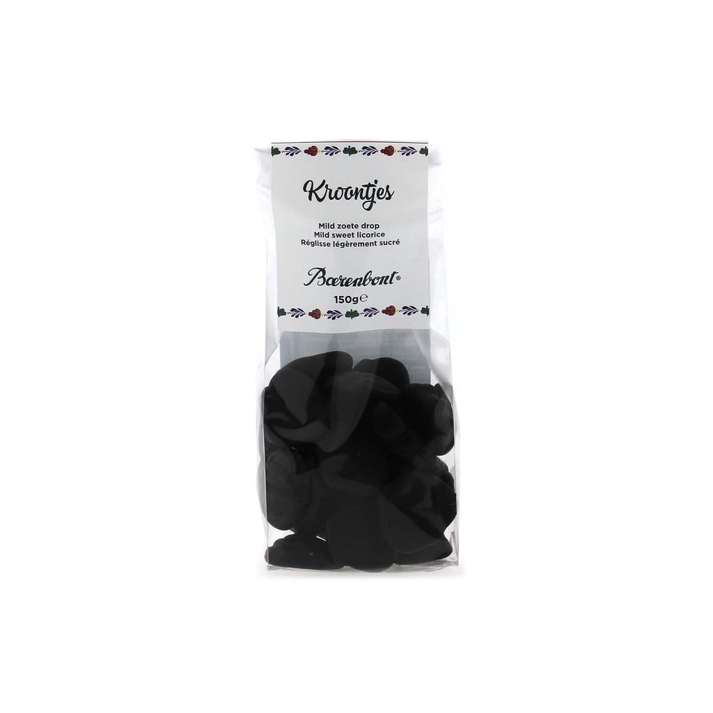 Boerenbont - Kroontjes Mild Zoete Drop 150 g    