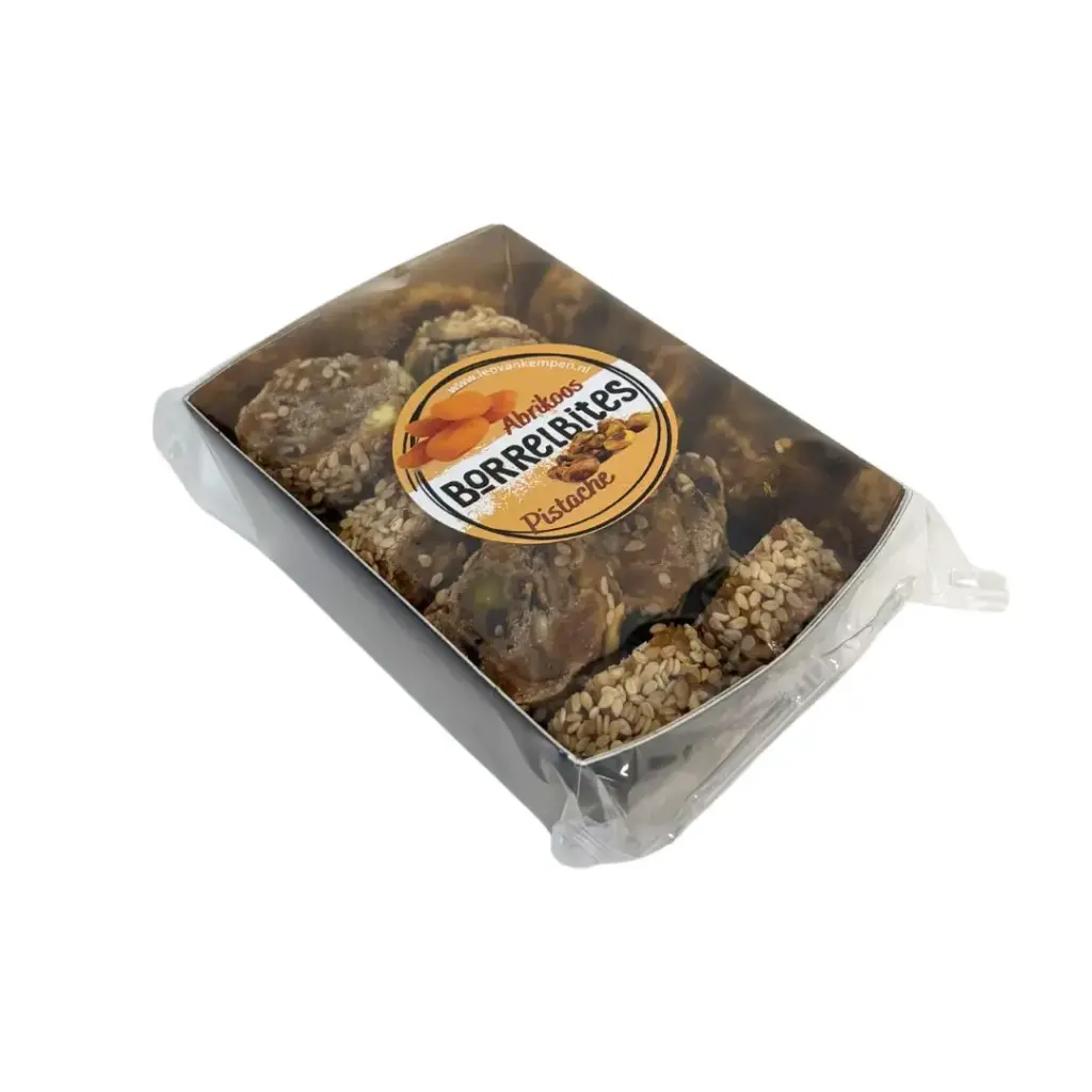 Borrelbites - Abrikoos-pistache 150 g       