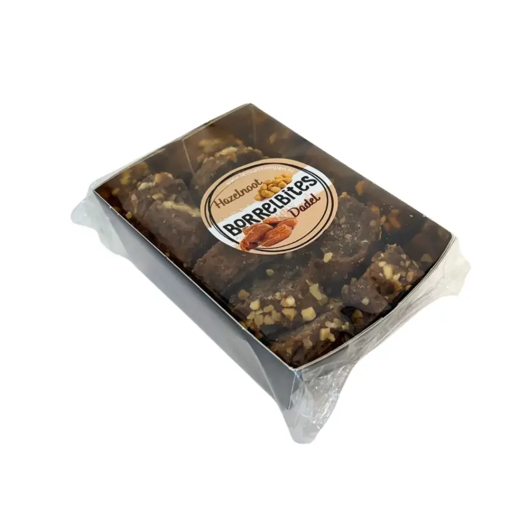 Borrelbites - Dadel-hazelnoot 150 g       