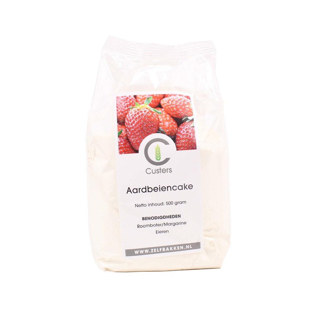 Custers - Cakemix Aardbei roomsmaak 500 g    