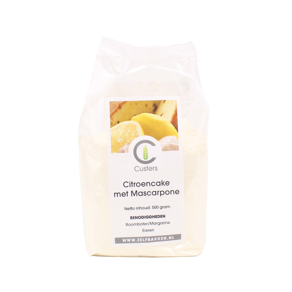 Custers - Citroencake met mascarpone 500 gr    