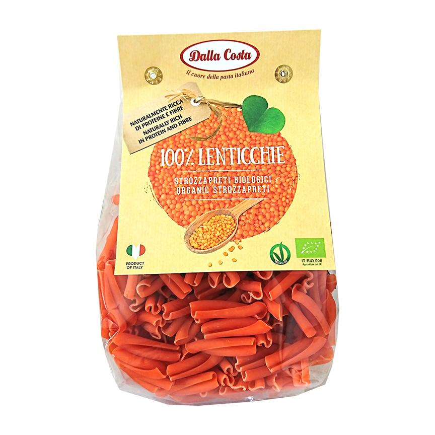Dalla Costa - Strozzapreti rode linz 250 gr BIO   