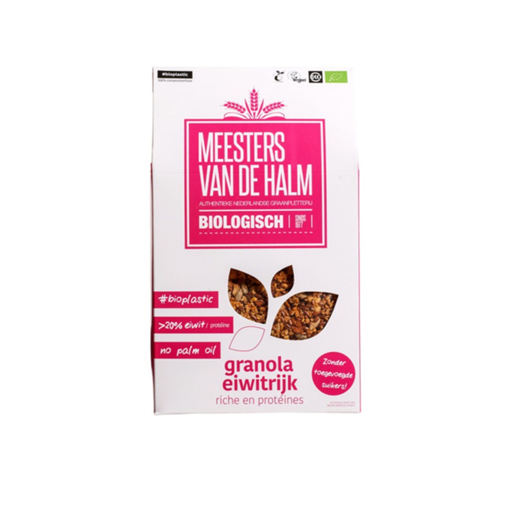 De Halm - Granola Eiwitrijk BIO 350 g    