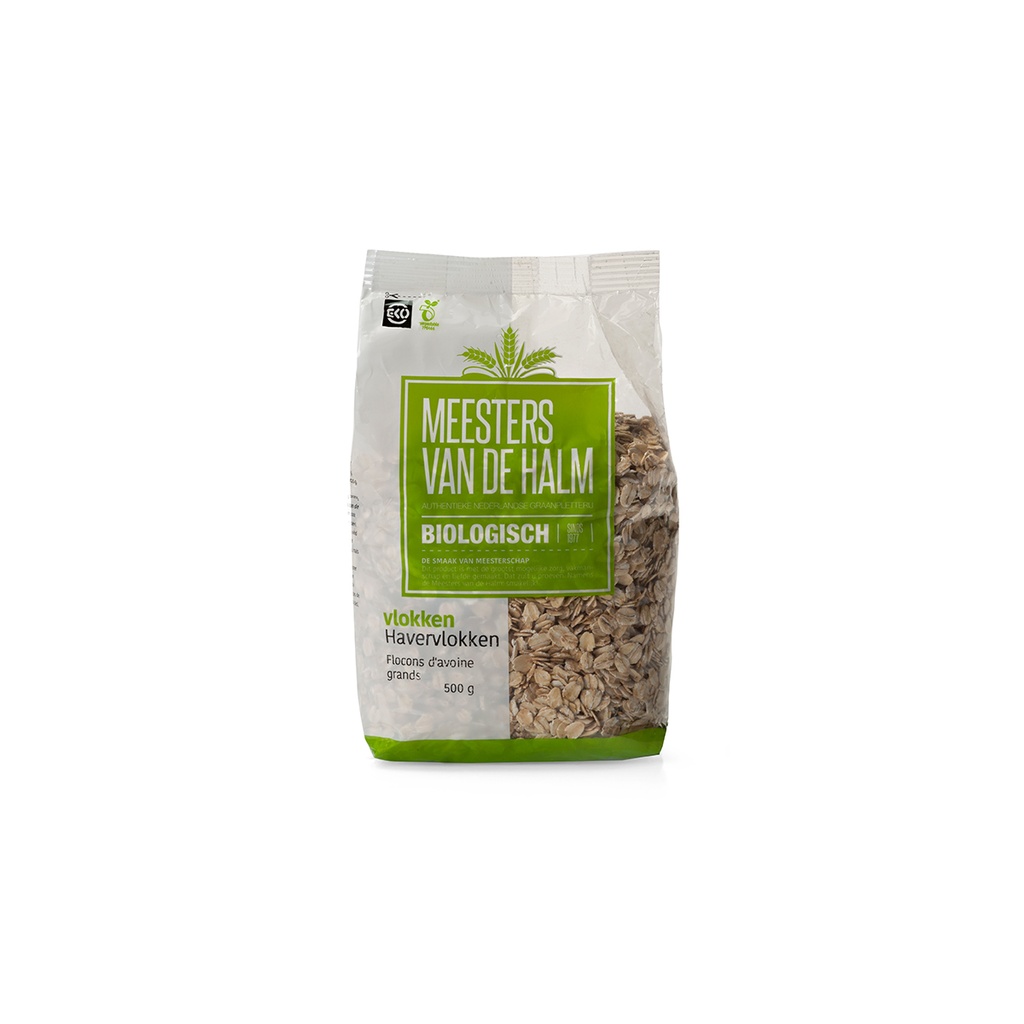 De Halm - Havervlokken 500 g BIO