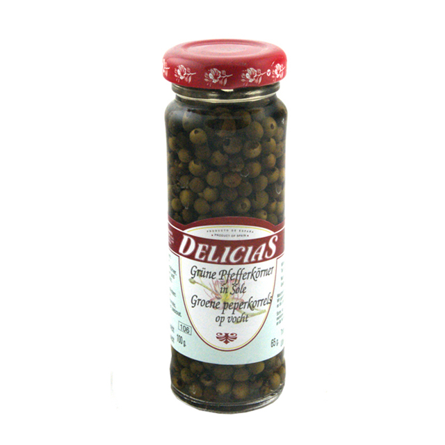 Delicias - Peperkorrels Groen 100 g     