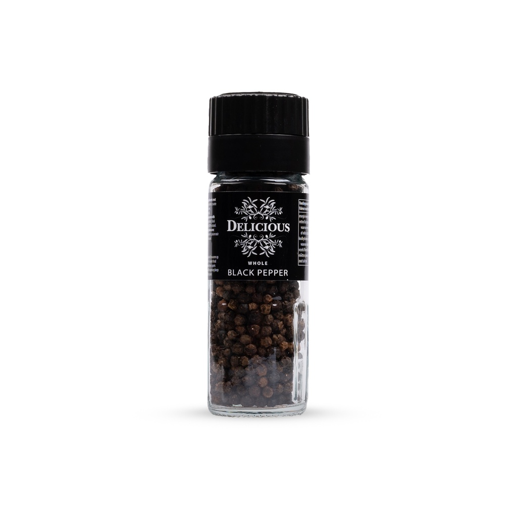 Delicious Food and Gourmet - Zwarte peper met molen 50 g   
