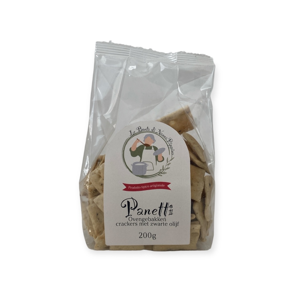 Di Nonna Pippina - Panetti met zwarte olijf 200g    