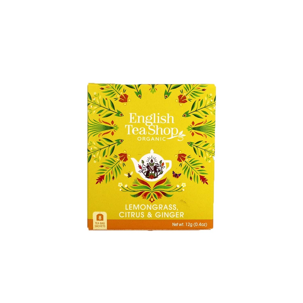 English Tea Shop - Lemongrass citrus & Ginger (8ct)BIO    