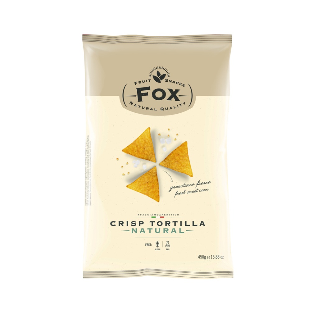 Fox Italia - Tortilla Chips Naturel 450gr    