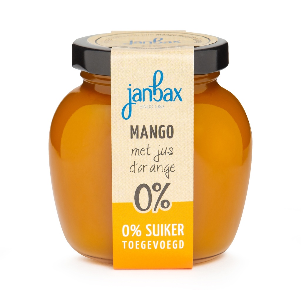 JanBax - Intense Jam Mango-Jus d'Orange 250gr    