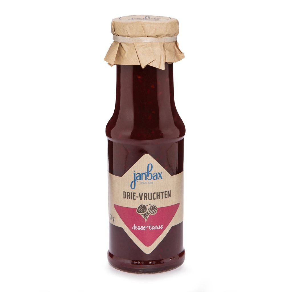 JanBax - dessertsaus drie vruchten 270 gr    