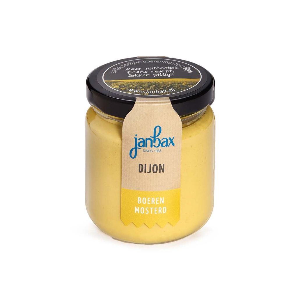JanBax - Dijonmosterd 180 gr      