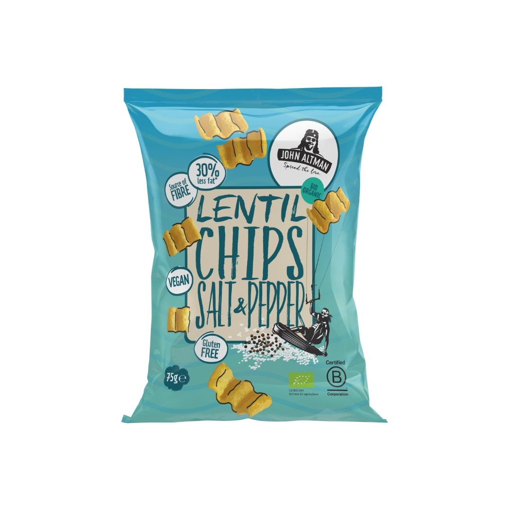 John Altman - Linzen chips salt and pepper 75g BIO  