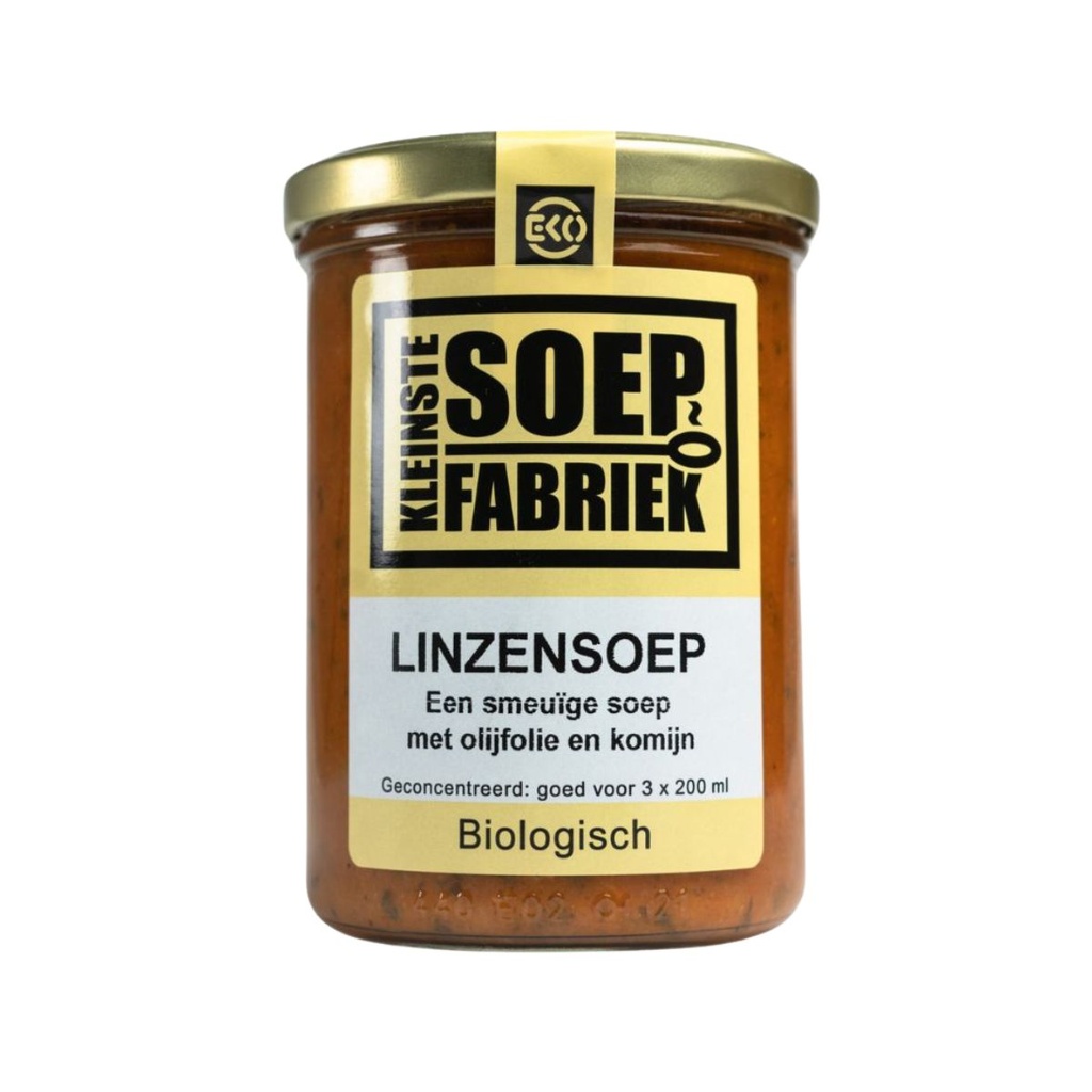 Kleinstesoepfabriek - Linzensoep 400 ml - BIO    