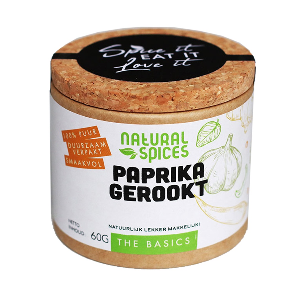 Natural Spices - Paprika Poeder Gerookt 60g     