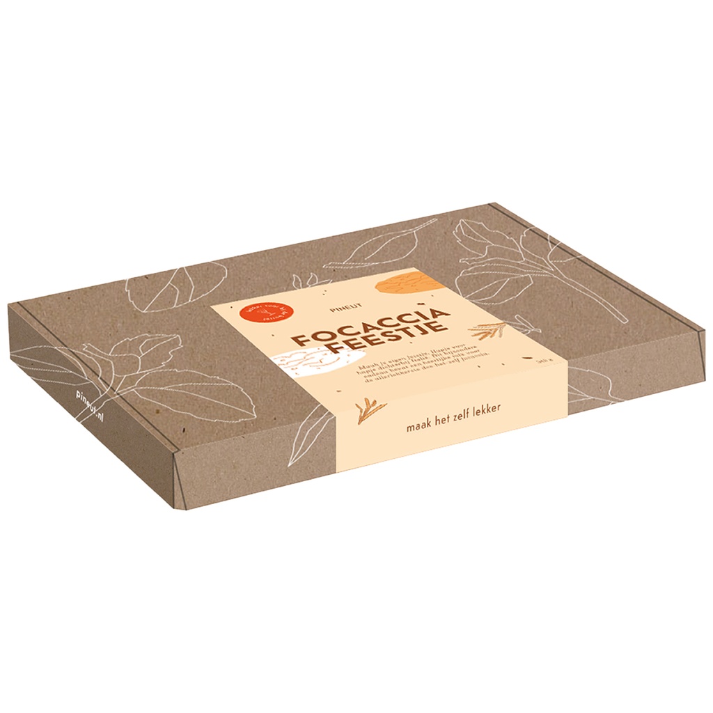 Pineut - Bread - Brievenbuspakket - Focaccia Feestje 348gr      