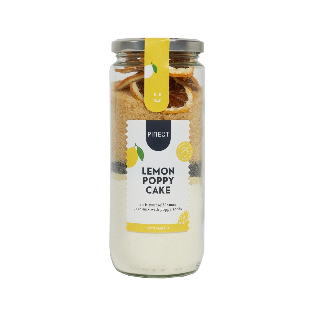 Pineut - Cake&Cookies - Lemon Poppy Cake Pot 336g     
