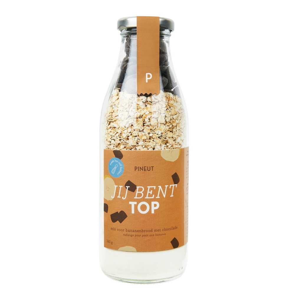Pineut - Cake&Cookies - Bananenbrood Jij Bent Top fles 340 g   