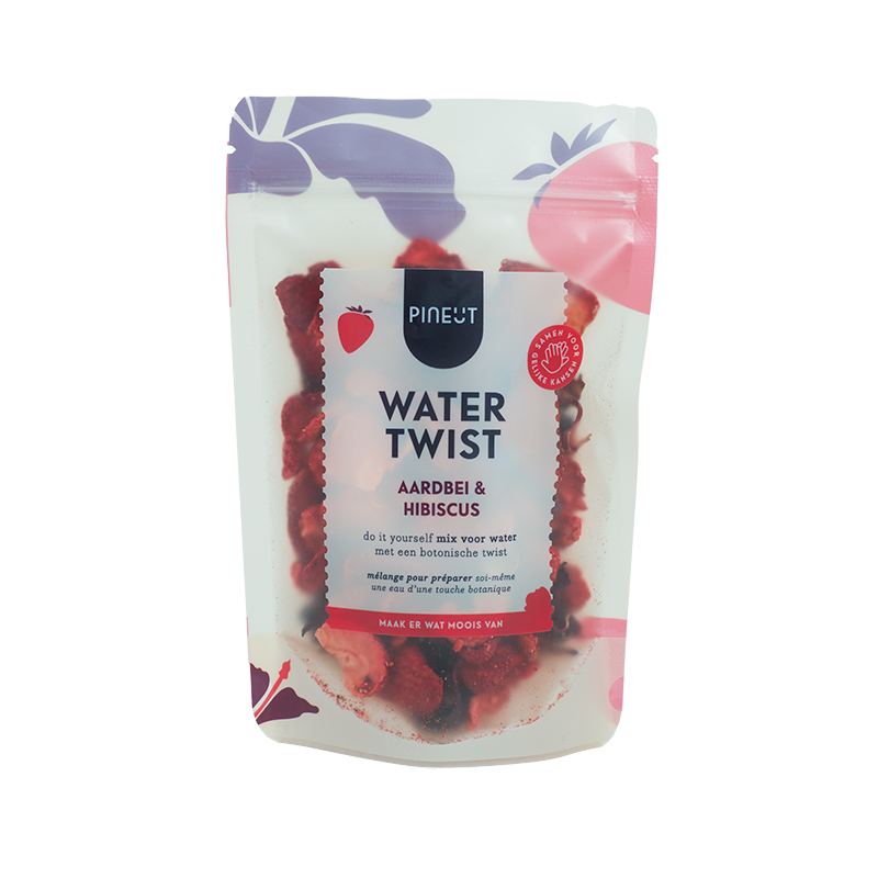 Pineut - Water Twist - Aardbei Hibiscus Pouch 35 g BIO
