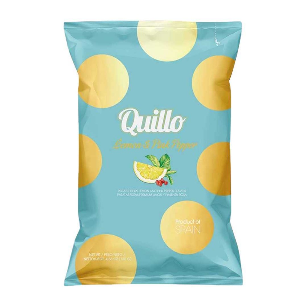Quillo - Chips Lemon & Pink Pepper 130g   