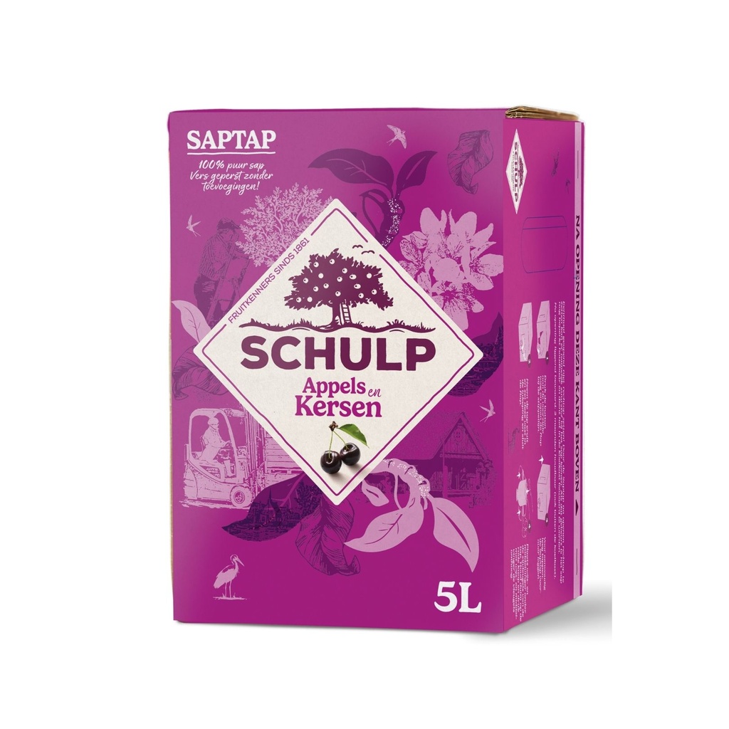 Schulp - Saptap Appel Kers 5 liter    