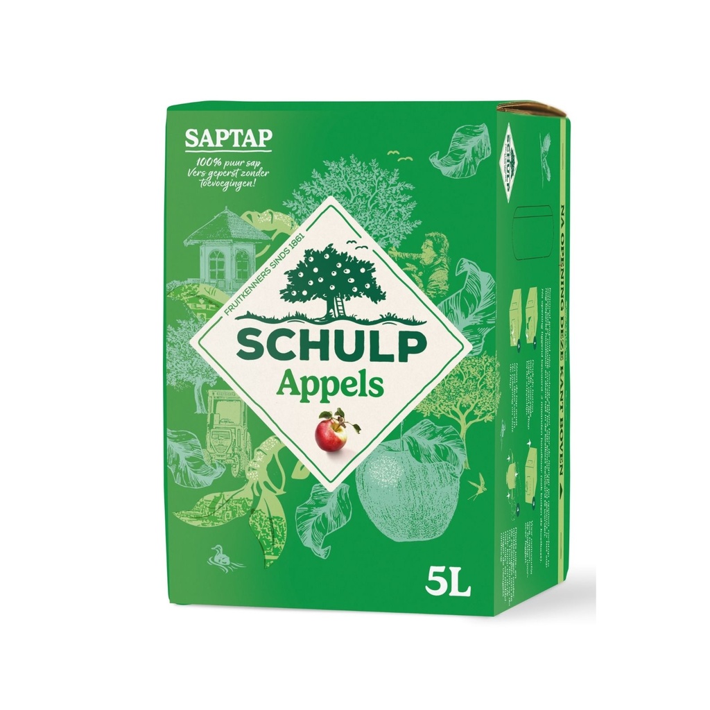 Schulp - Saptap appel 5 liter     