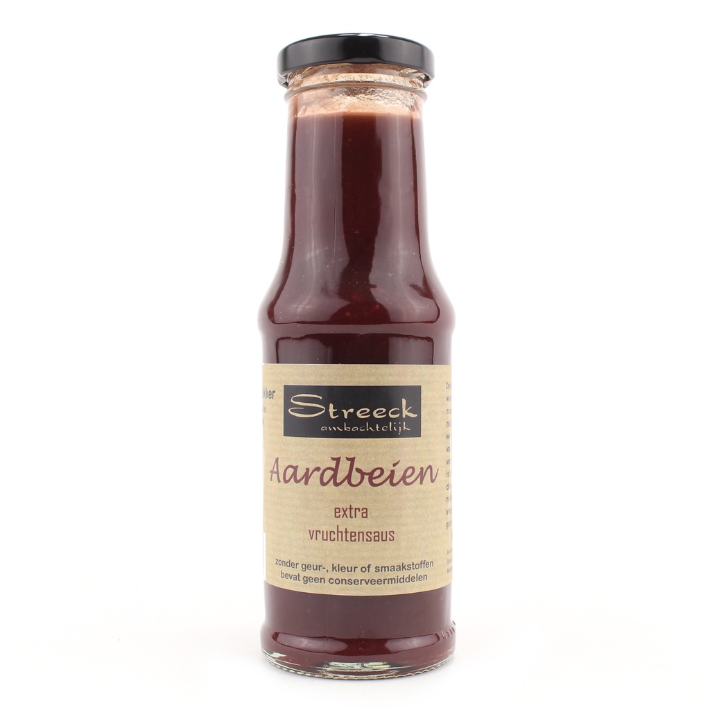 Streeck - Aardbeien extra vruchtensaus fles 200 ml