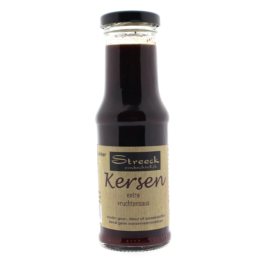 Streeck - Kersen extra vruchtensaus fles 200 ml