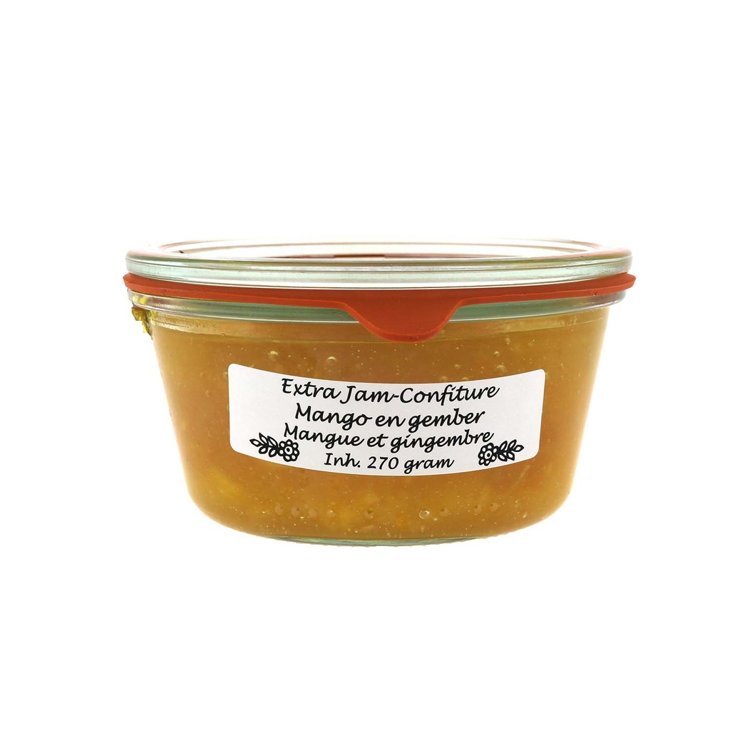 Theo van Woerkom - Extra Jam-Confiture Mango Gember 270 g