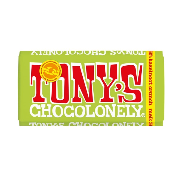 Tony's Chocolonely - Melk Hazelnoot Crunch 180 g