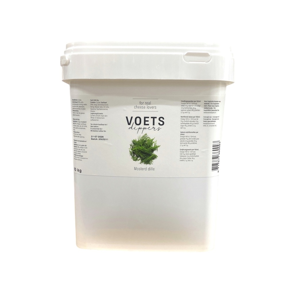 Voets Cheese Dippers - Mosterd Dillesaus 10 kg