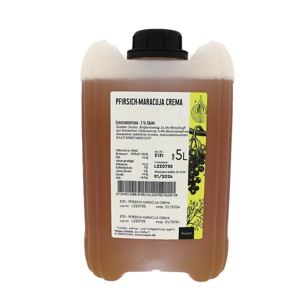 Wajos - Crema Perzik Maracuja 5 L     