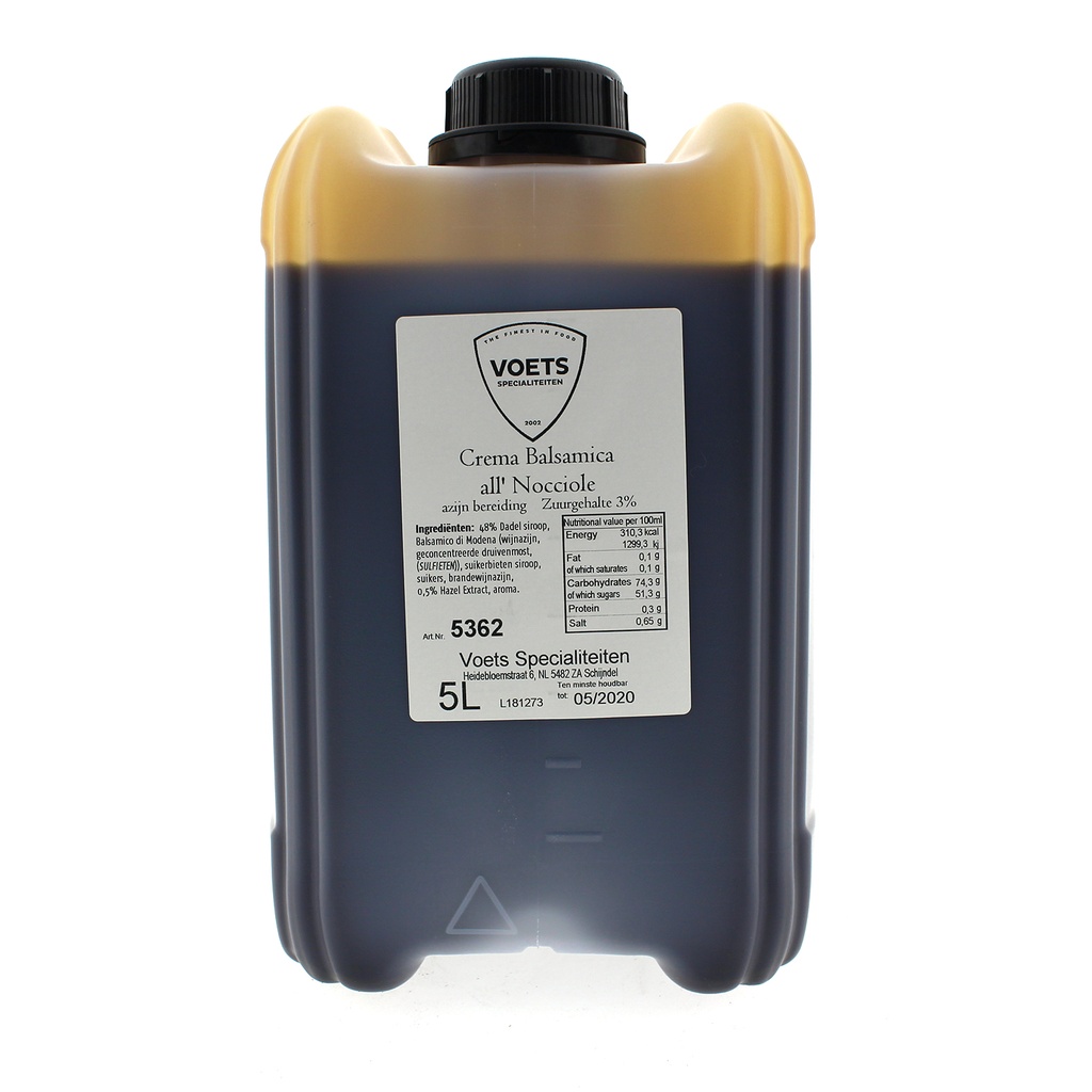 Wajos - Crema Balsamico Hazelnoot 5 L