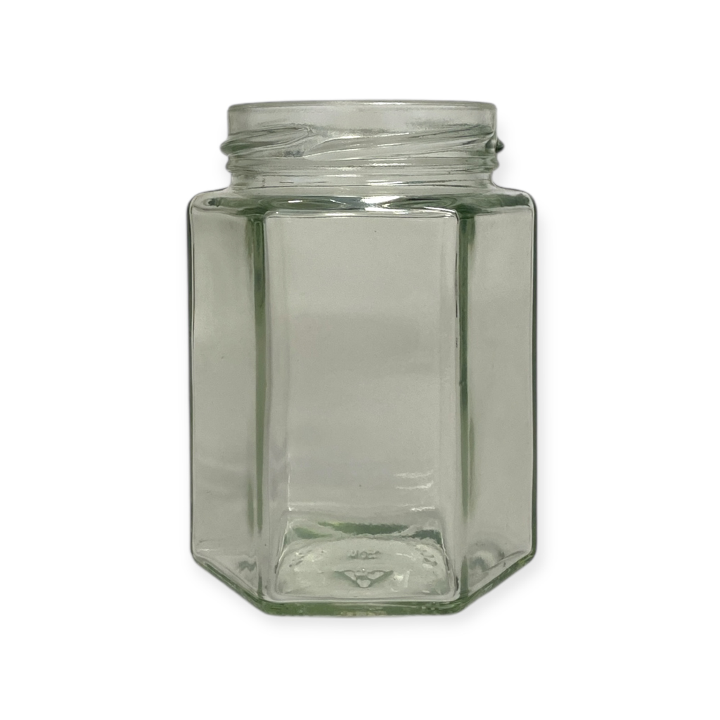 Wijndragers - Glaswerk Hexagonaal blanco 215ml (3330st)     