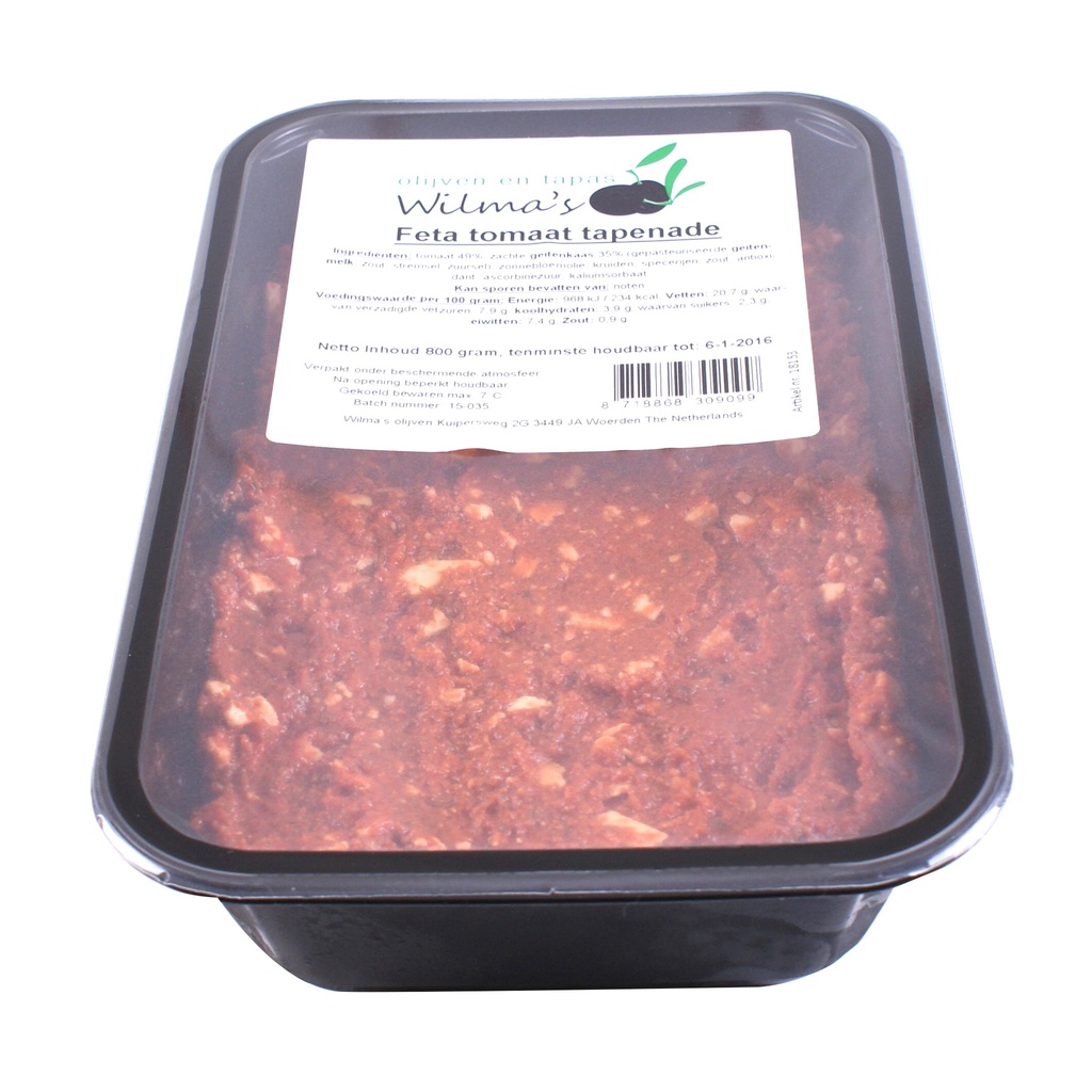 Wilma's - Feta Tomaat Tapenade 800 gr    