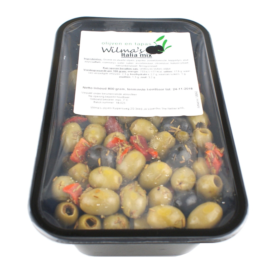 Wilma's - Olijvenmix alla Italia 800 g    