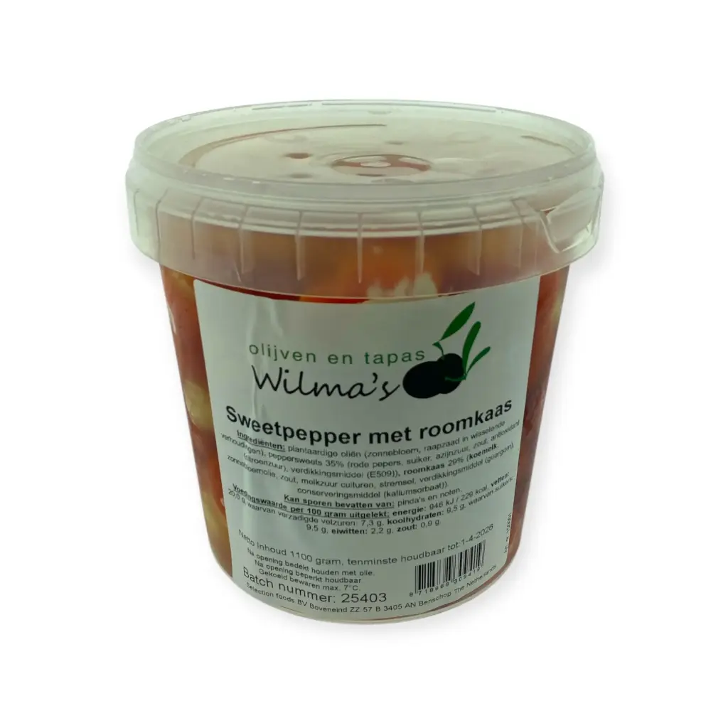 Wilma's - Peppersweets met Roomkaas 1100 gr    