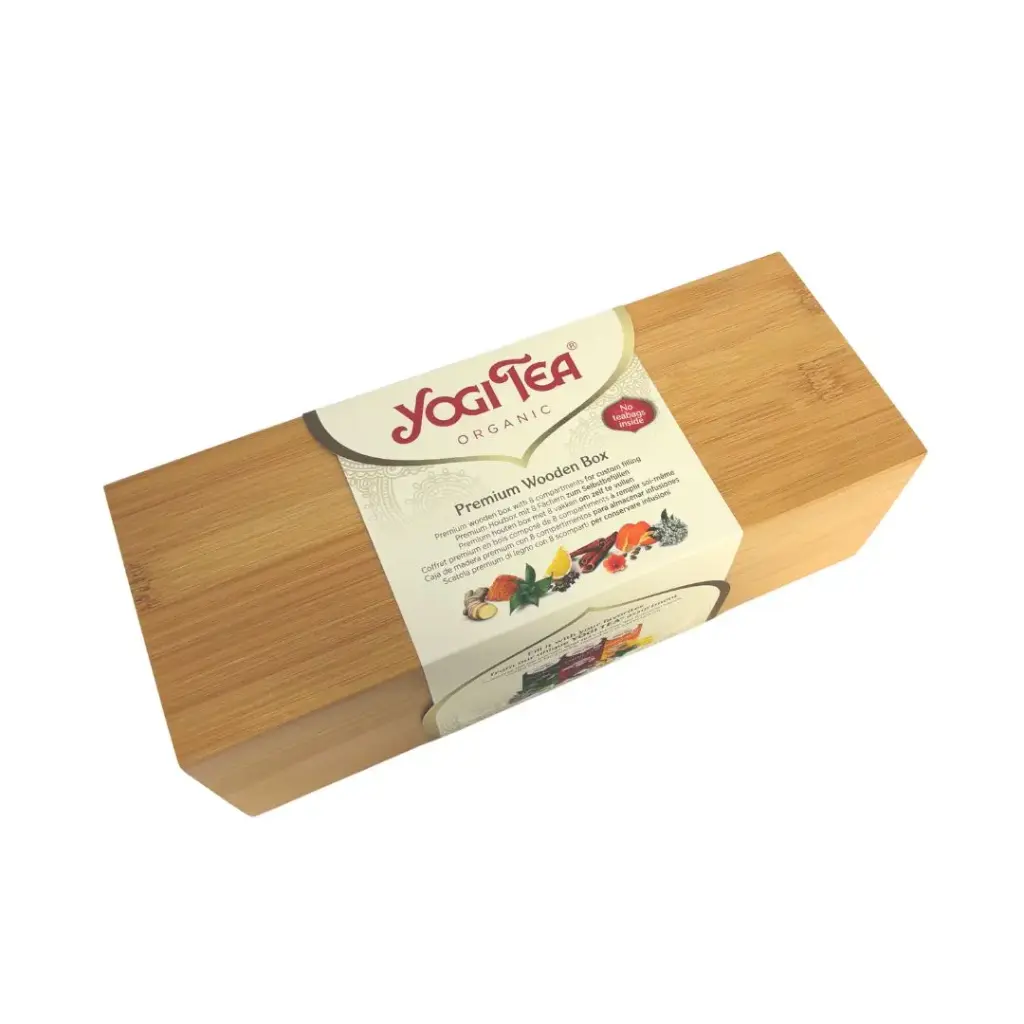 Yogi Tea - Houten cadeau doos leeg voor 8x6 TB