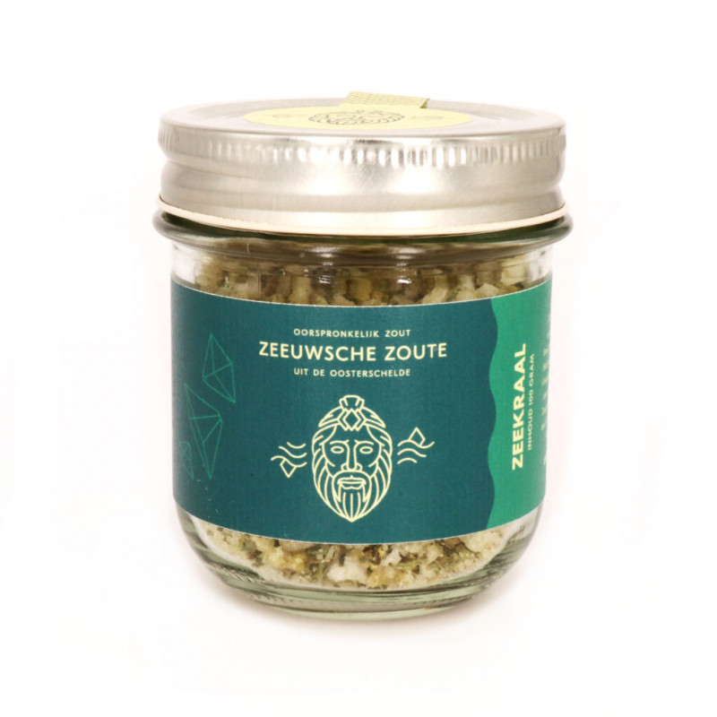 Zeeuwsche Zoute - Glazen Pot Zeekraal 100 g    