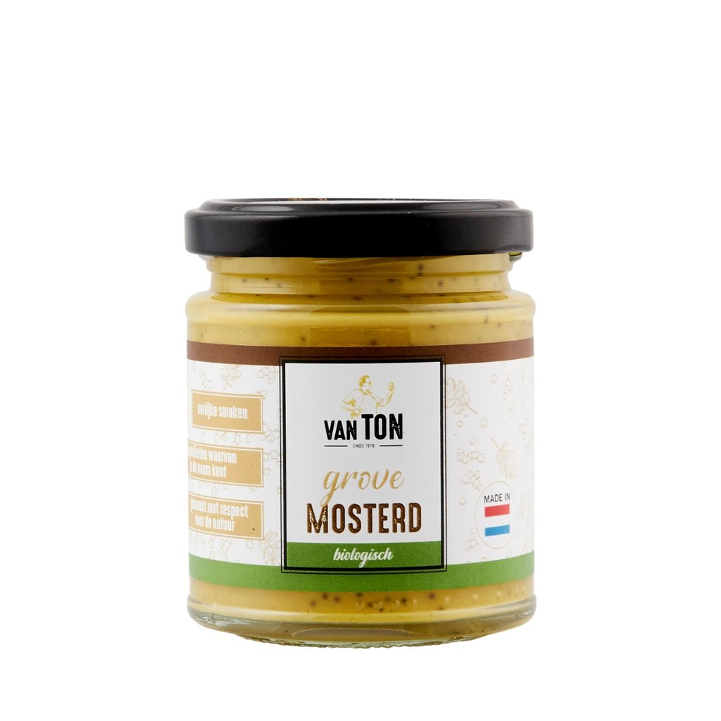 Van TON - Grove Mosterd 170 g BIO