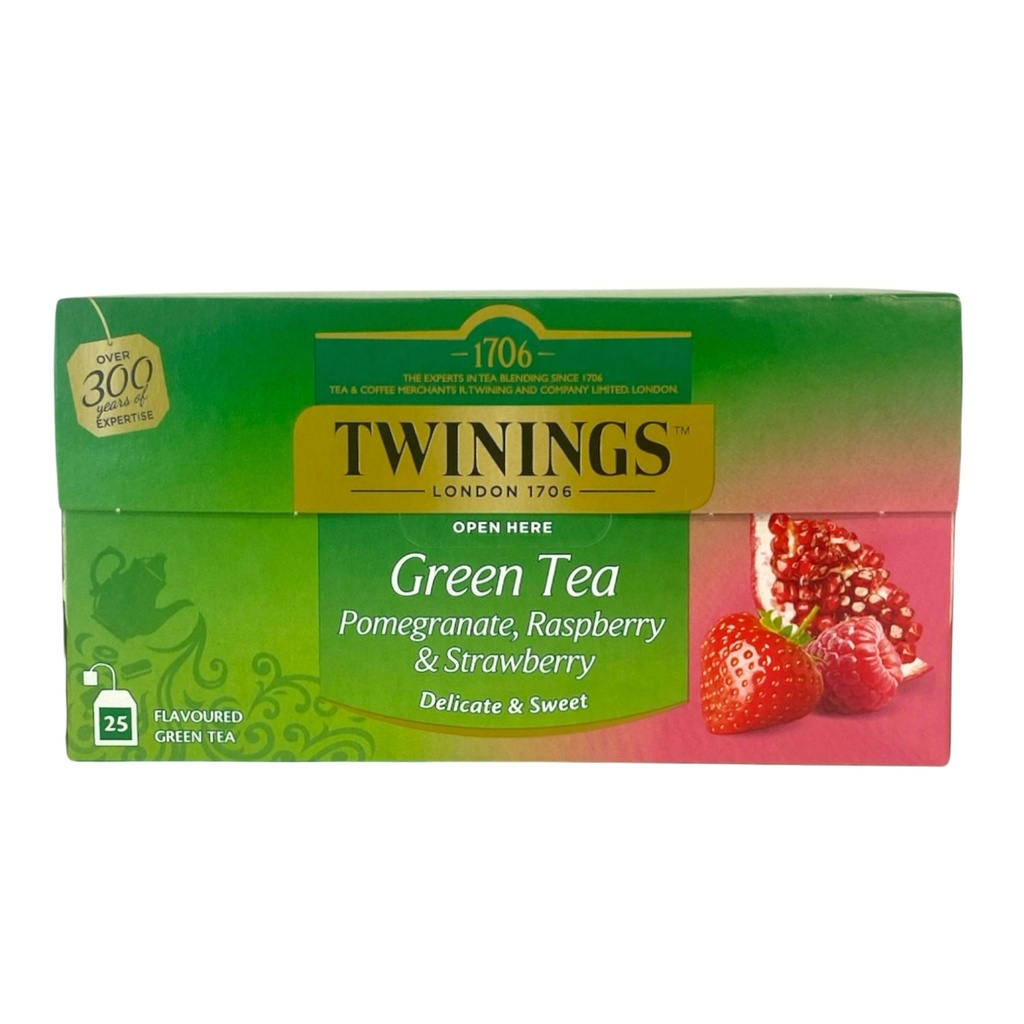 Twinings - Green Pomegrate Raspberry 25st