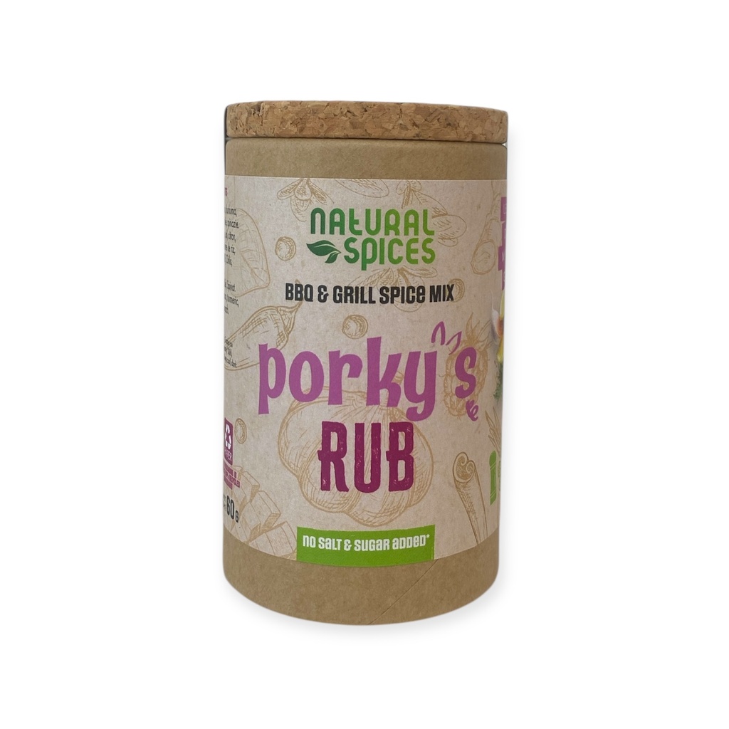 Natural Spices - Porky's Rub Zoutloos 60 g