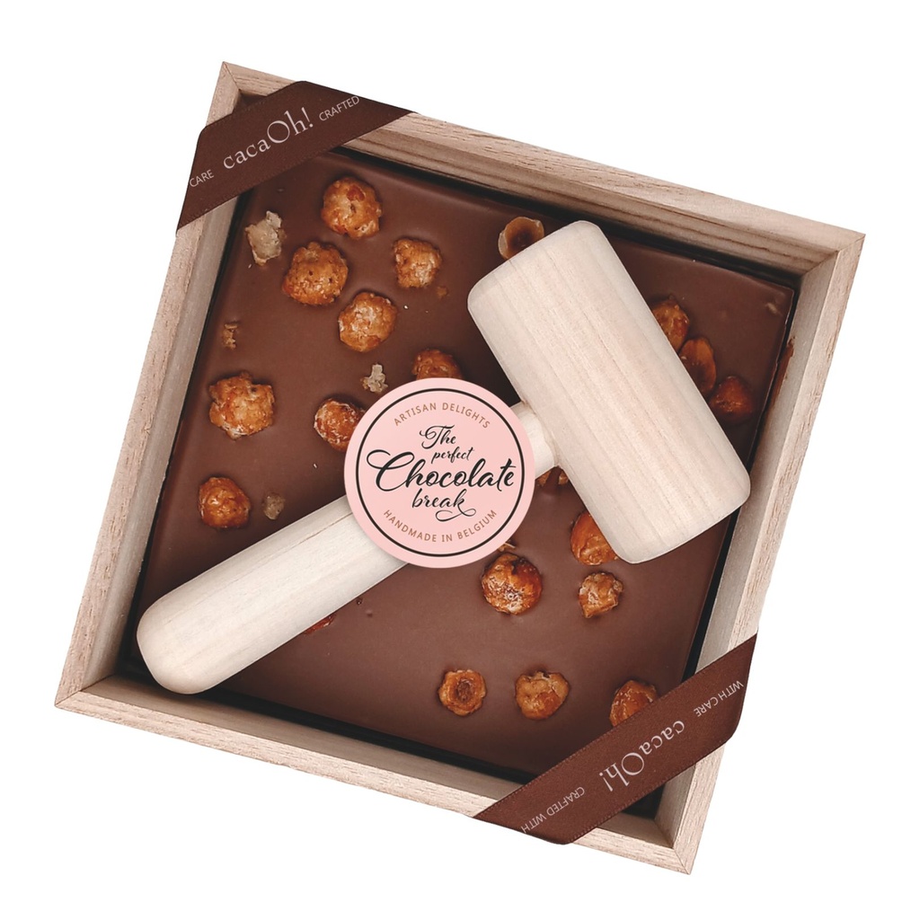 CacaOh! - Hamerbox Melk Hazelnoot 160 g