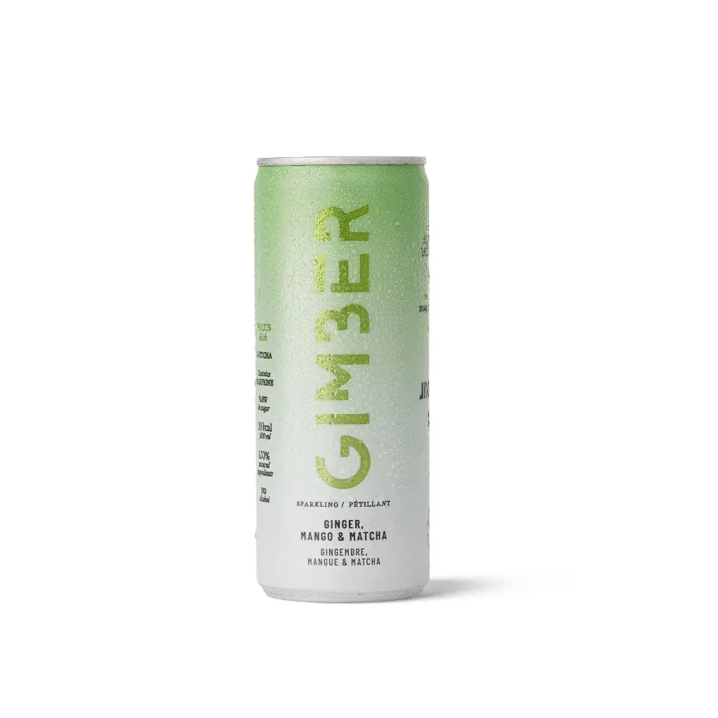 GIMBER ginger, matcha & mango 250 ml BIO