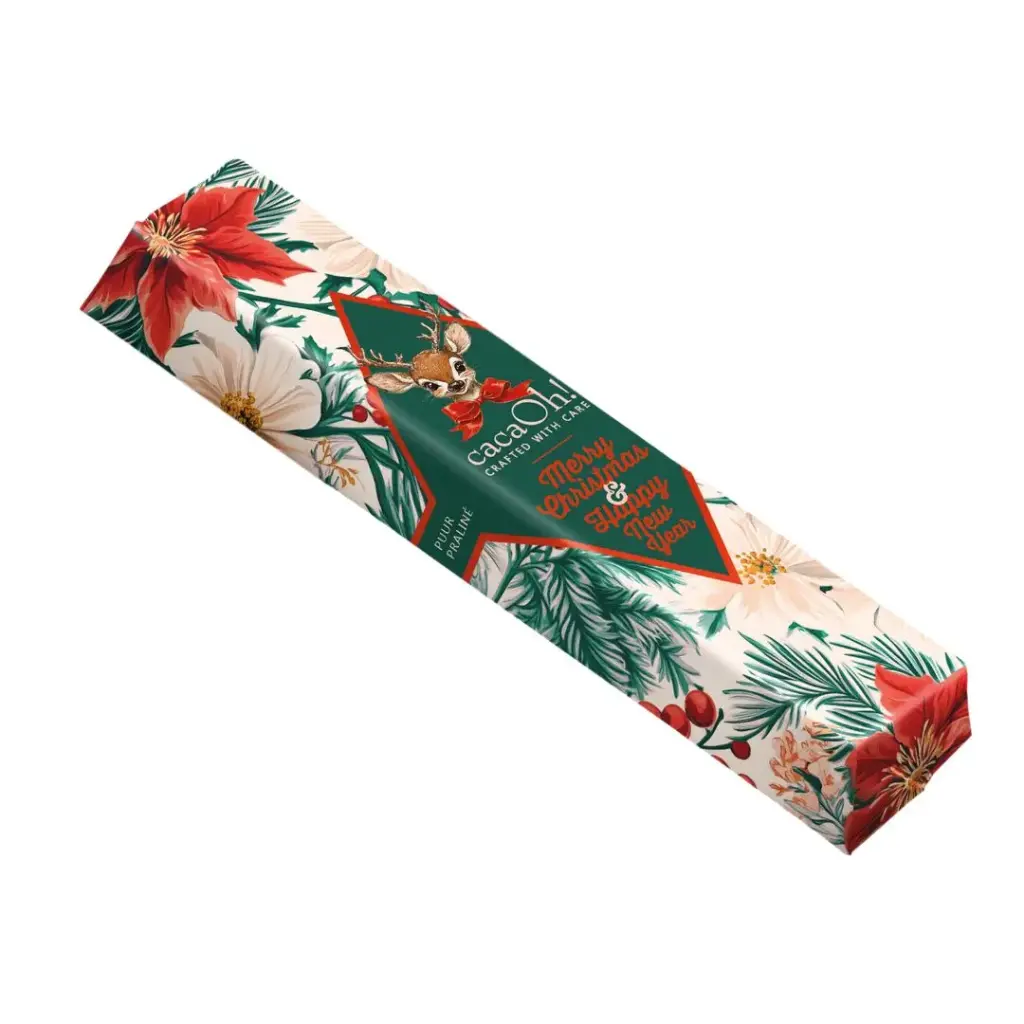 CacaOh! - Reep Kerst Puur Praliné 45g