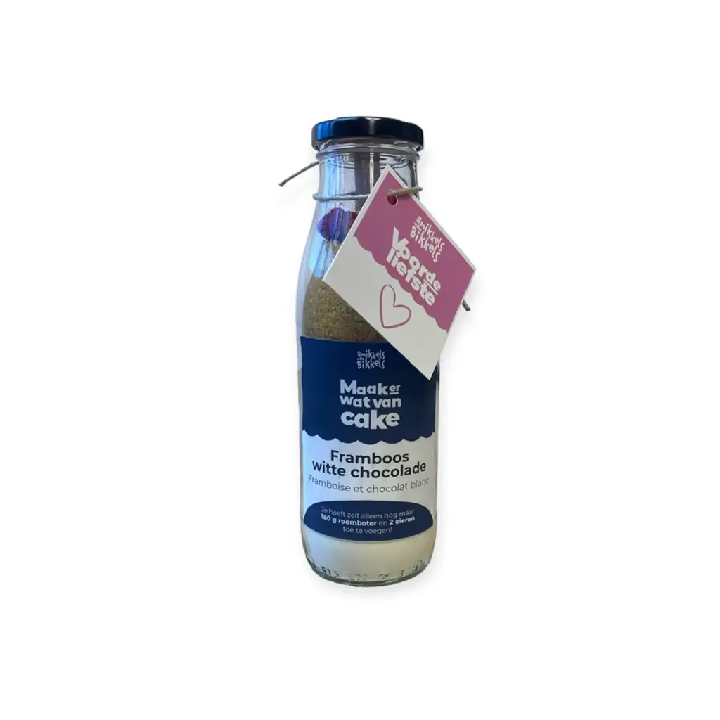 Smikkels van Bikkels - Framboos Witte Choc Cake 380 g