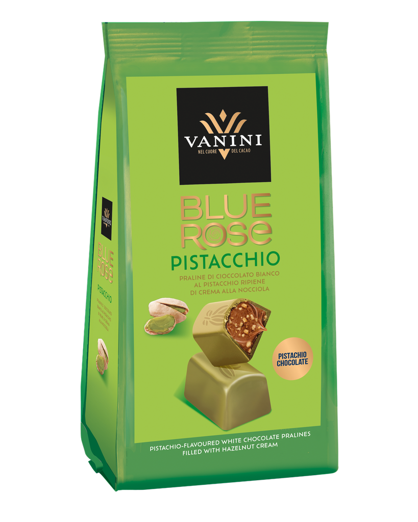 Vanini - Blue Rose Praline Pistache met hazelnootvulling 120 g