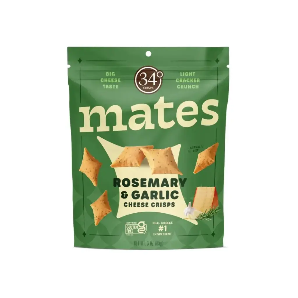 MATES Rosemary & Garlic Cheese Crisps 85g    