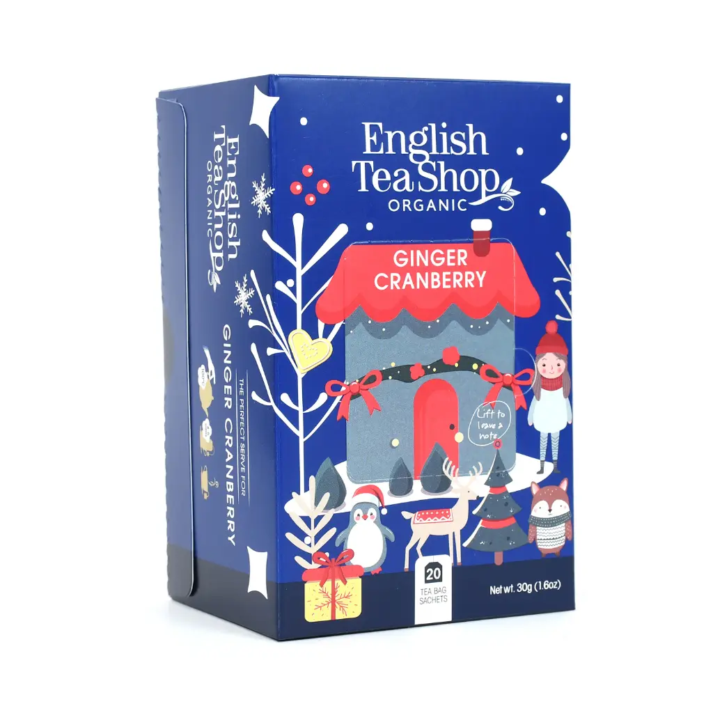 English Tea Shop - Ginger Cranberry Kerst 20ct